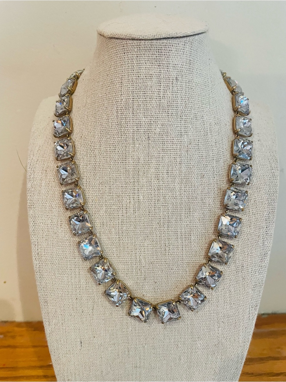 J. Crew Square Crystal Statement Necklace Blogger Fav
